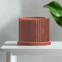Modern Heart-Shaped Planter with Drainage & Saucer In Several Colors & Sizes!