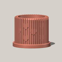 Modern Heart-Shaped Planter with Drainage & Saucer In Several Colors & Sizes!