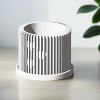 Modern Heart-Shaped Planter with Drainage & Saucer In Several Colors & Sizes!