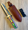 Southwest Hori Hori Gardening Knife With Leather Sheath