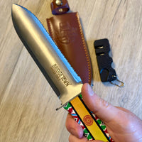 Southwest Hori Hori Gardening Knife With Leather Sheath