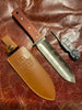 Rosewood Handle Stainless Hori Hori Gardening Knife With Leather Sheath & Sharpener