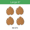 Kostr™ - Monstera Leaf-shaped  cork plant pot coaster