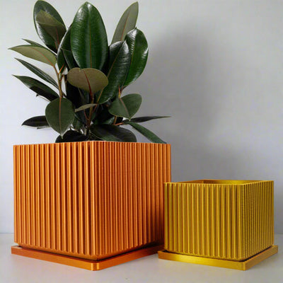 Desert Vista Planter Pot - Perfect Fit Drip Tray, Mesh Drainage With Size & Color Options