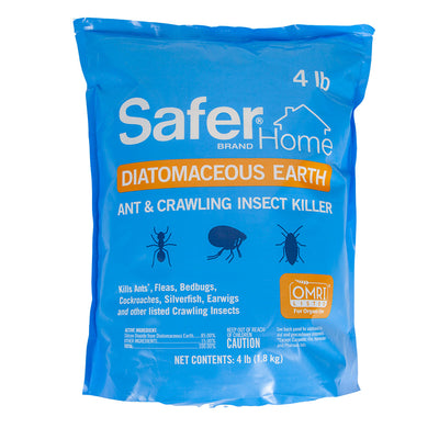 Safer Crawling Insect Killer (4 lb), Safer Brand Diatomaceous Earth (D.E.) Not Food Grade