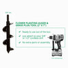 Flower Planting Auger & Grass Plug Tool (2" x 7") By Power Planter Augers, USA Made!
