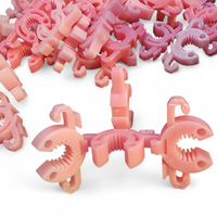 Dark Green C-BITE Garden Stake Clips for 7/16" Garden Stakes (In quantities of 26, 100 and 1000)