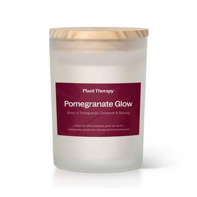 Pomegranate Glow Naturally Scented Candle By Plant Therapy
