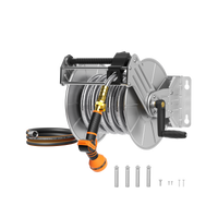 Wall Mounted Hose Reel-Stainless Steel-Heavy Duty Made By Giraffe Tools