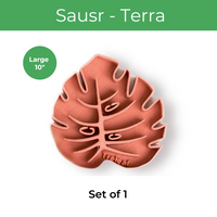 Tera Sausr - Leaf-shaped Pot Saucer - Drip tray for houseplants - Humidity tray