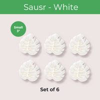 Tera Sausr - Leaf-shaped Pot Saucer - Drip tray for houseplants - Humidity tray