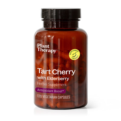 Tart Cherry with Elderberry Herbal Supplement - 120 Capsules By Plant Therapy
