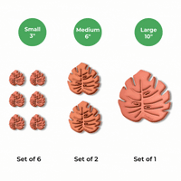 Tera Sausr - Leaf-shaped Pot Saucer - Drip tray for houseplants - Humidity tray