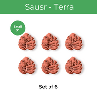 Tera Sausr - Leaf-shaped Pot Saucer - Drip tray for houseplants - Humidity tray