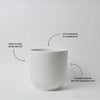 Bell Stoneware Ceramic Planter With Size & Color Options