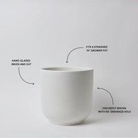 Bell Stoneware Ceramic Planter With Size & Color Options