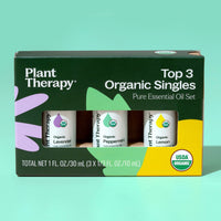 Top 3 Organic Singles Essential Oil Set By Plant Therapy