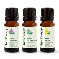 Top 3 Organic Singles Essential Oil Set By Plant Therapy