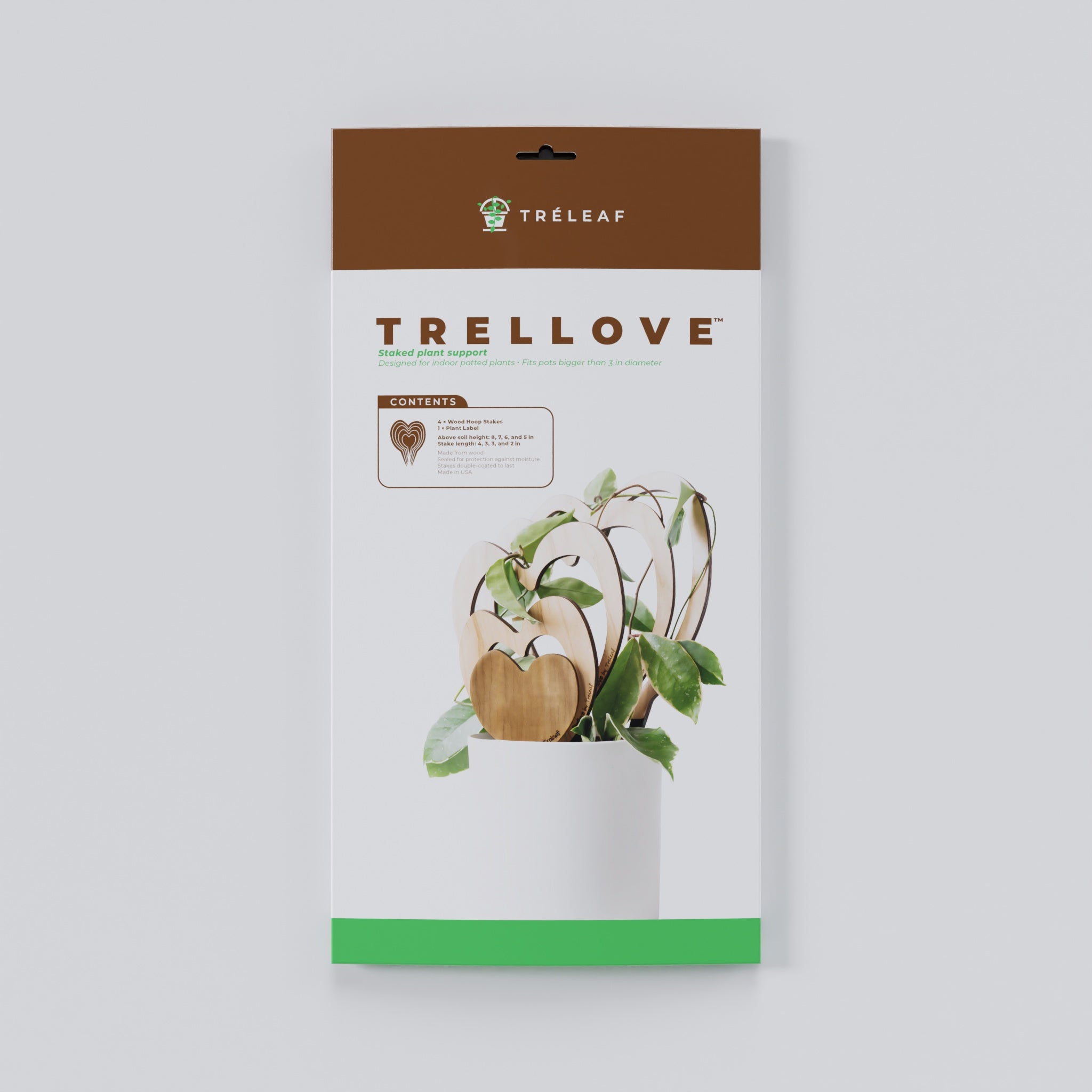 Trellove - Plant trellis inspired by Hoya Kerrii - 4 nested heart-shap ...