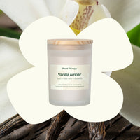 Vanilla Amber Naturally Scented Candle By Plant Therapy