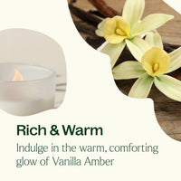 Vanilla Amber Naturally Scented Candle By Plant Therapy