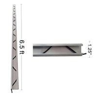 6.5 ft Long Aluminum Greenhouse U Channel Lock For Covering Attachment By Bootstrap Farmer