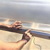 6.5 ft Long Aluminum Greenhouse U Channel Lock For Covering Attachment By Bootstrap Farmer