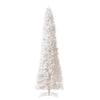 13’ Slim White Artificial Christmas Tree with 1350 Warm White LED Lights and 3924 Bendable Branches