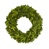 14” Preserved Boxwood Artificial Wreath