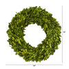 14” Preserved Boxwood Artificial Wreath