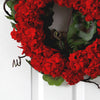 17” Geranium Artificial Wreath