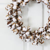 20” Cotton Ball Artificial Wreath