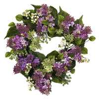 20" Artificial Hanel Lilac Wreath
