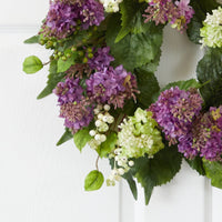 20" Artificial Hanel Lilac Wreath