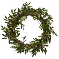 20" Artificial Olive Wreath