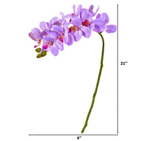 21” Artificial Phalaenopsis Orchid Flower (Set of 6)
