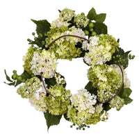 22” Artificial Hydrangea Wreath