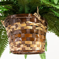 22" Artificial Large Boston Fern Hanging Basket