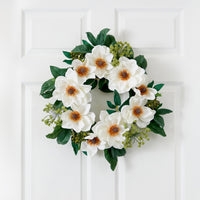 22" Magnolia Artificial Wreath