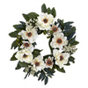 22" Magnolia Artificial Wreath