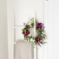 22” Mixed Flower Artificial Wreath