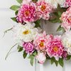 22" Artificial Peony Wreath