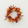 24” Autumn Maple Leaves, Pumpkin, Pinecone and Berries Artificial Fall Wreath