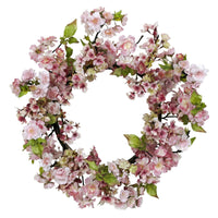 24" Cherry Blossom Artificial Wreath