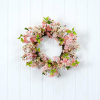 24" Cherry Blossom Artificial Wreath
