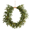 24" Holiday Christmas Pre-Lit Cascading Pine Artificial Wreath