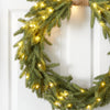 24" Holiday Christmas Pre-Lit Cascading Pine Artificial Wreath