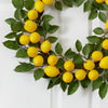 24” Lemon Artificial Wreath