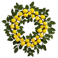 24” Lemon Artificial Wreath