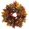 24” Maple and Berry Artificial Wreath